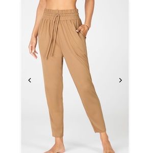 NWT FABLETICS Tan Blaine Harem Pant